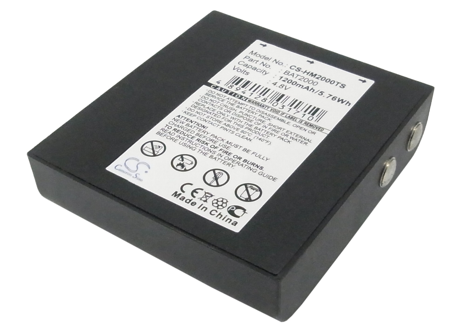 1200mAh 5.76Wh Battery for HME COM 2000 P/N: BAT2000