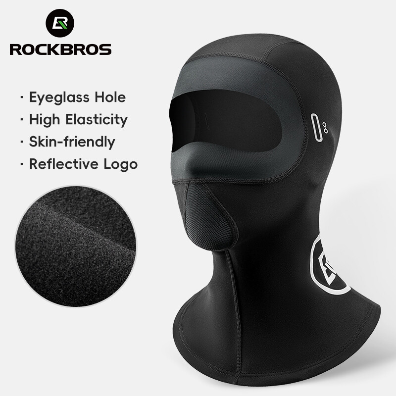 ROCKBROS Full Face Mask Balaclava Motorcycle Bike Elastic Warm Cycling Headgear