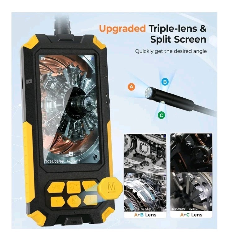 Triple-Lens] Endoscope Camera