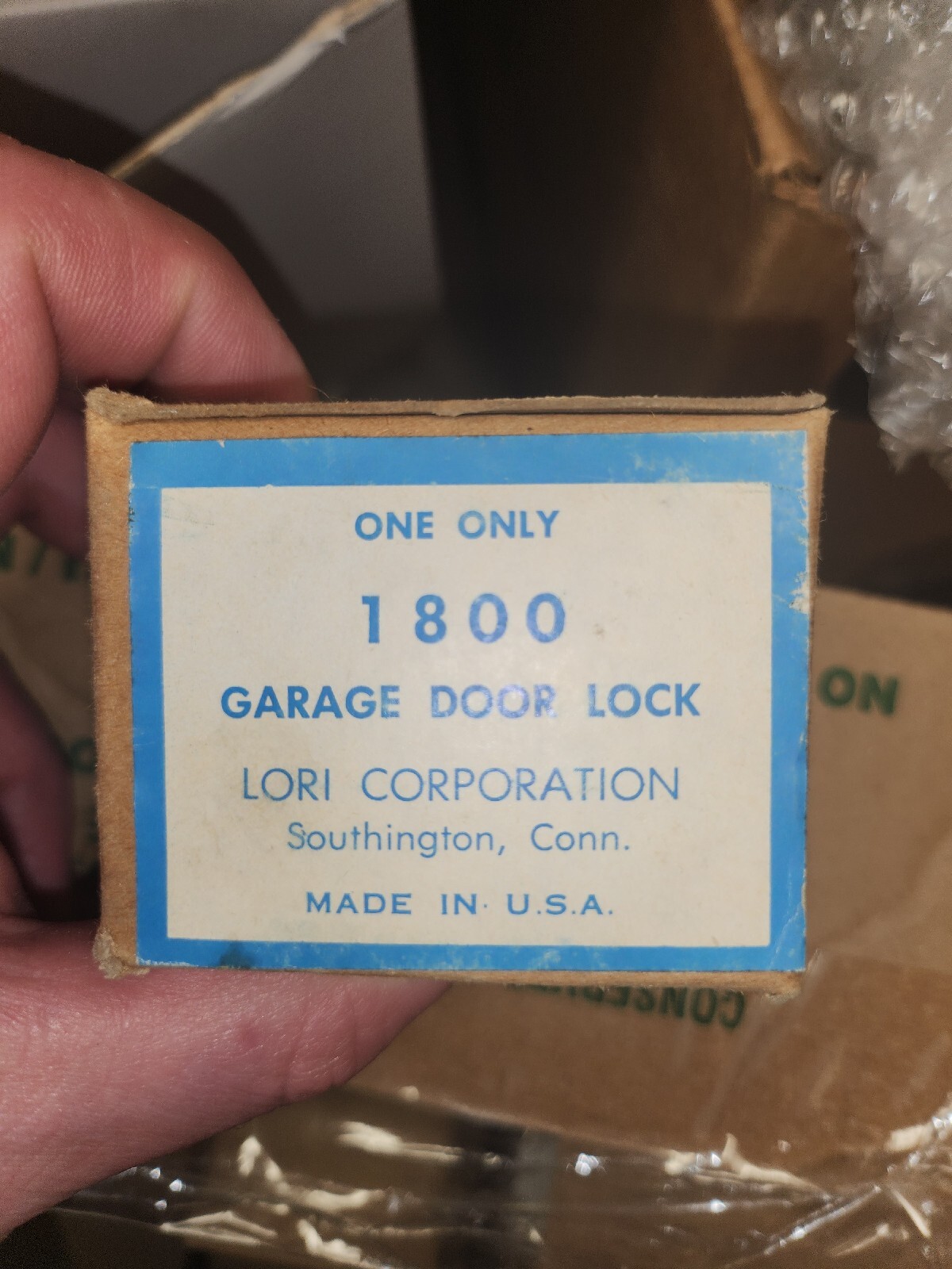 Garage Door Lock Cylinder with Mounting Hardware Lori 180