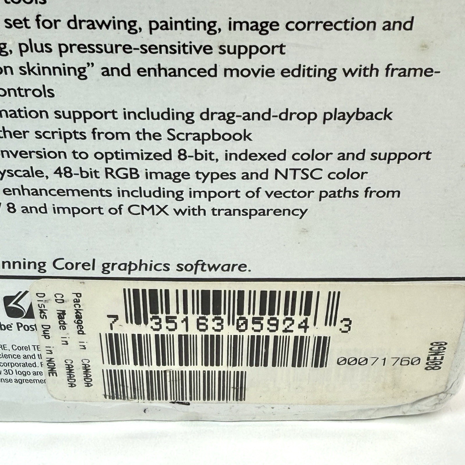 COREL DRAW 8 Software New & Sealed for Win95 & NT 4.0 1998 Read Description