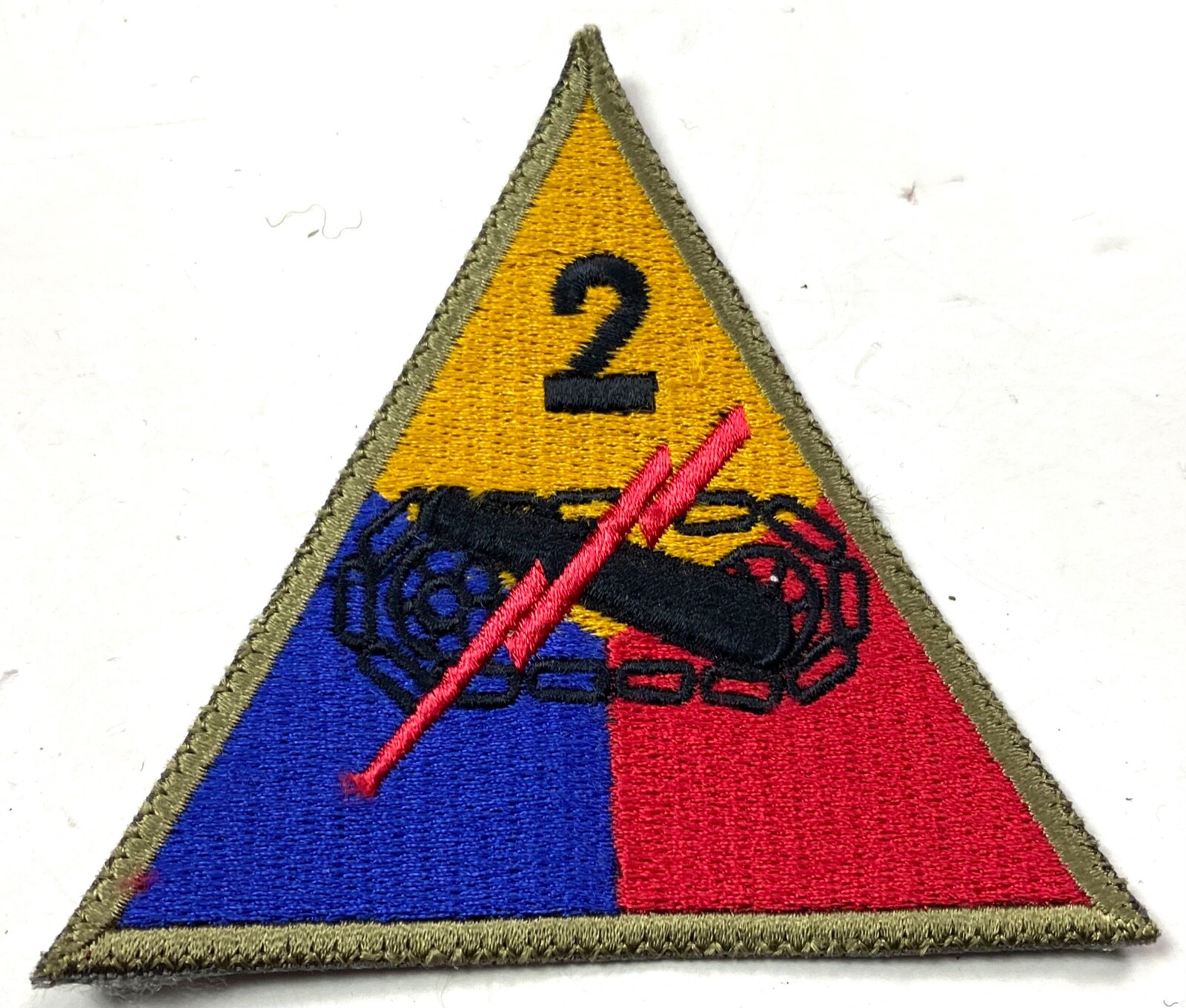 WWII US 2ND ARMORED "HELL ON WHEELS" DIVISION JACKET SLEEVE INSIGNIA PATCH