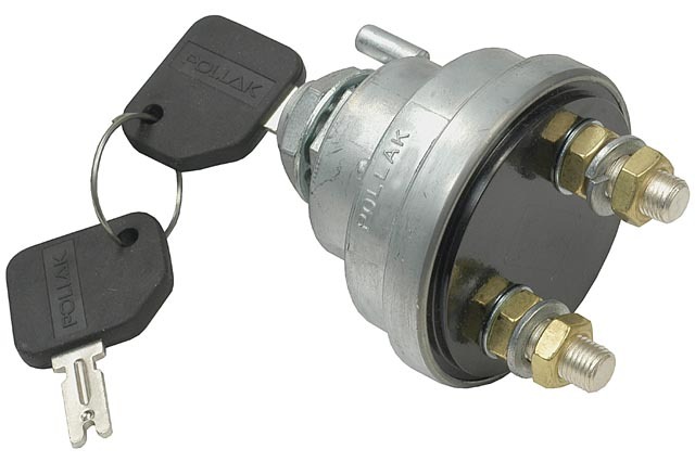 Keyed Master Battery Disconnect Switch 2 post SPST kill cut off nhra nascar c
