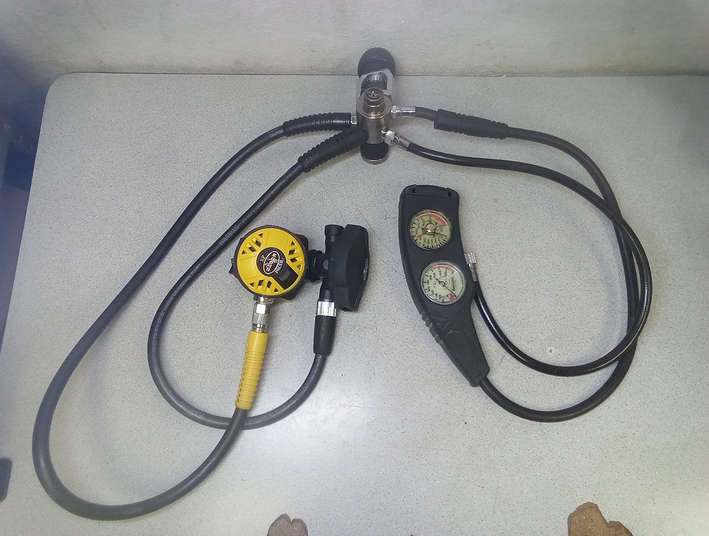 Dacor Enduro Regulator w/ Octopus Dacor Gauges & Pacer Breathing Apparatus