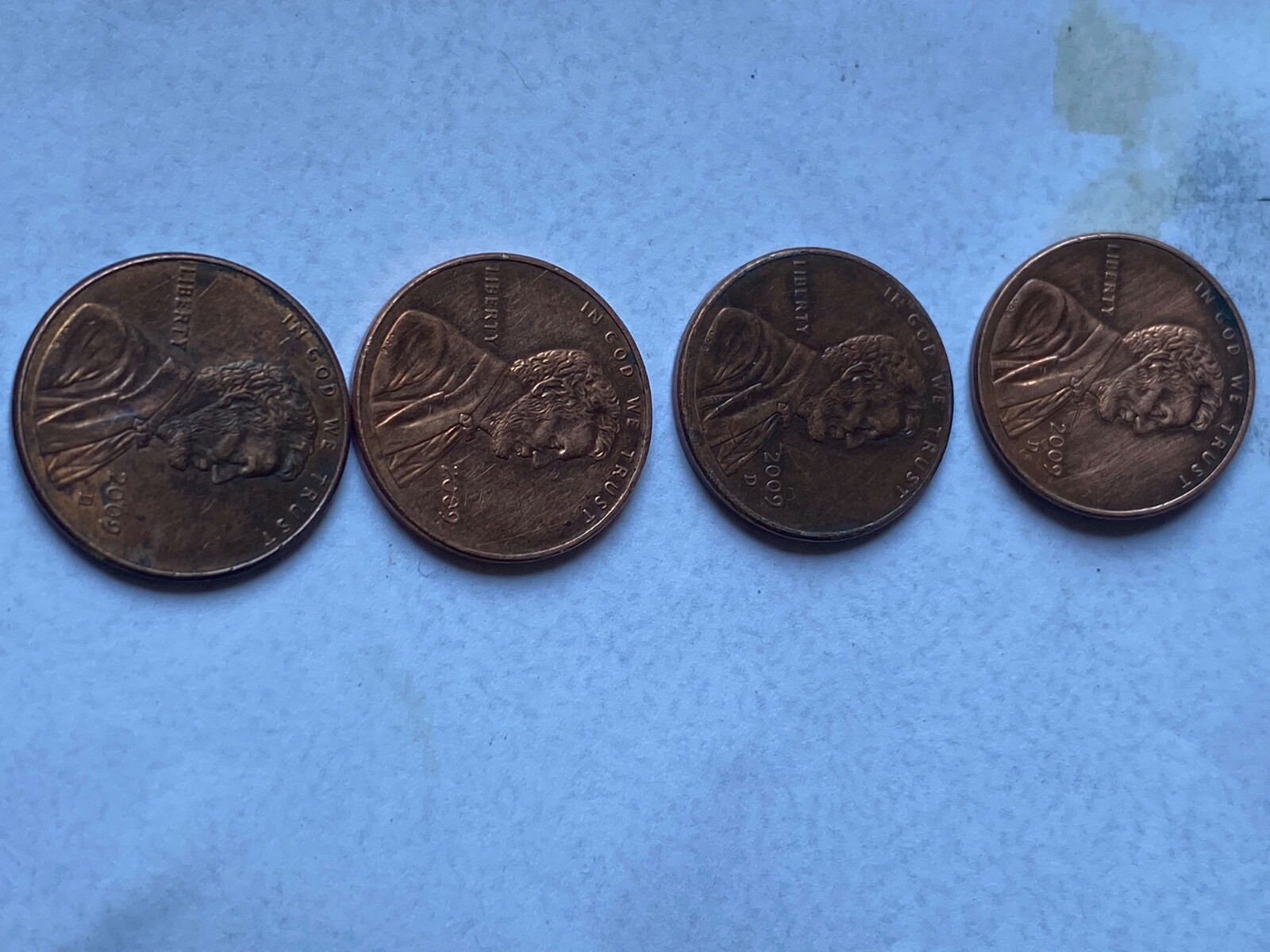 2009 lincoln penny mint condtion bicentennial ￼ commemorative coins ￼
