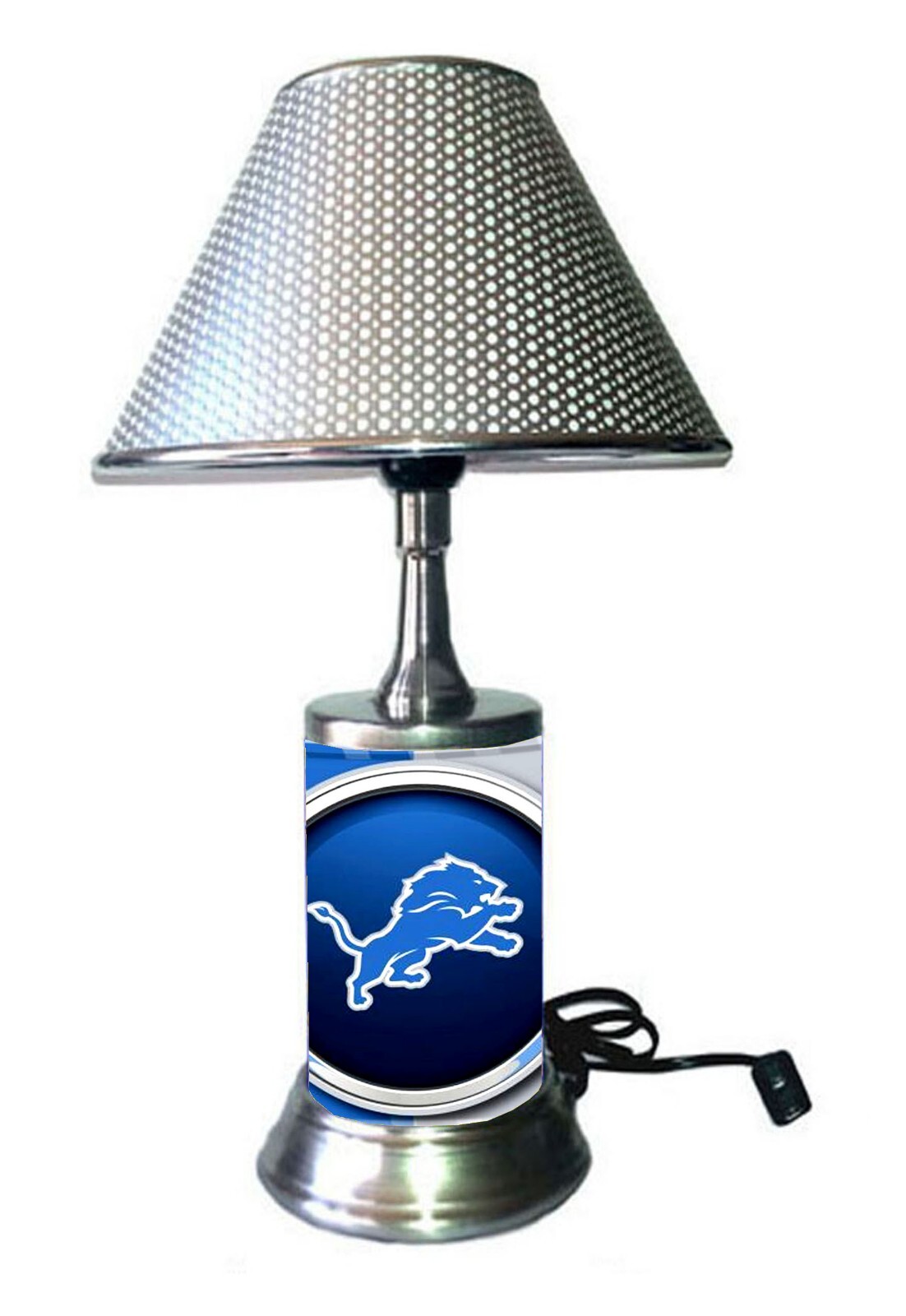 Detroit Lions Lamp NFL Table Lamp with Shade Desk Light Room Decor