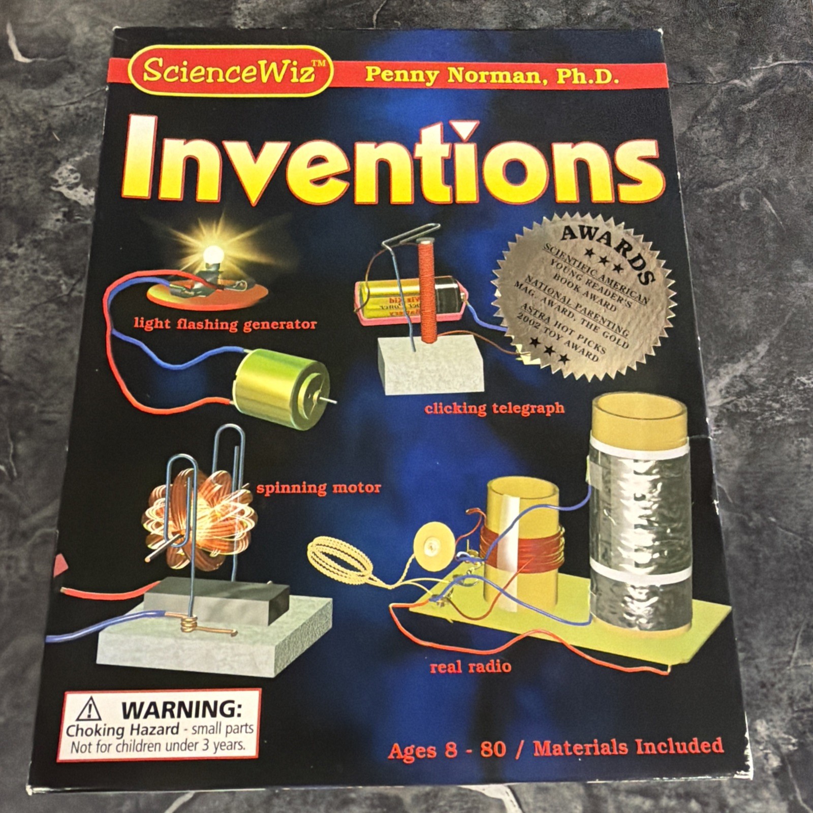 Science Wiz Inventions Kit Ages 8+ Build Explore many project Penny Norman Ph.D.