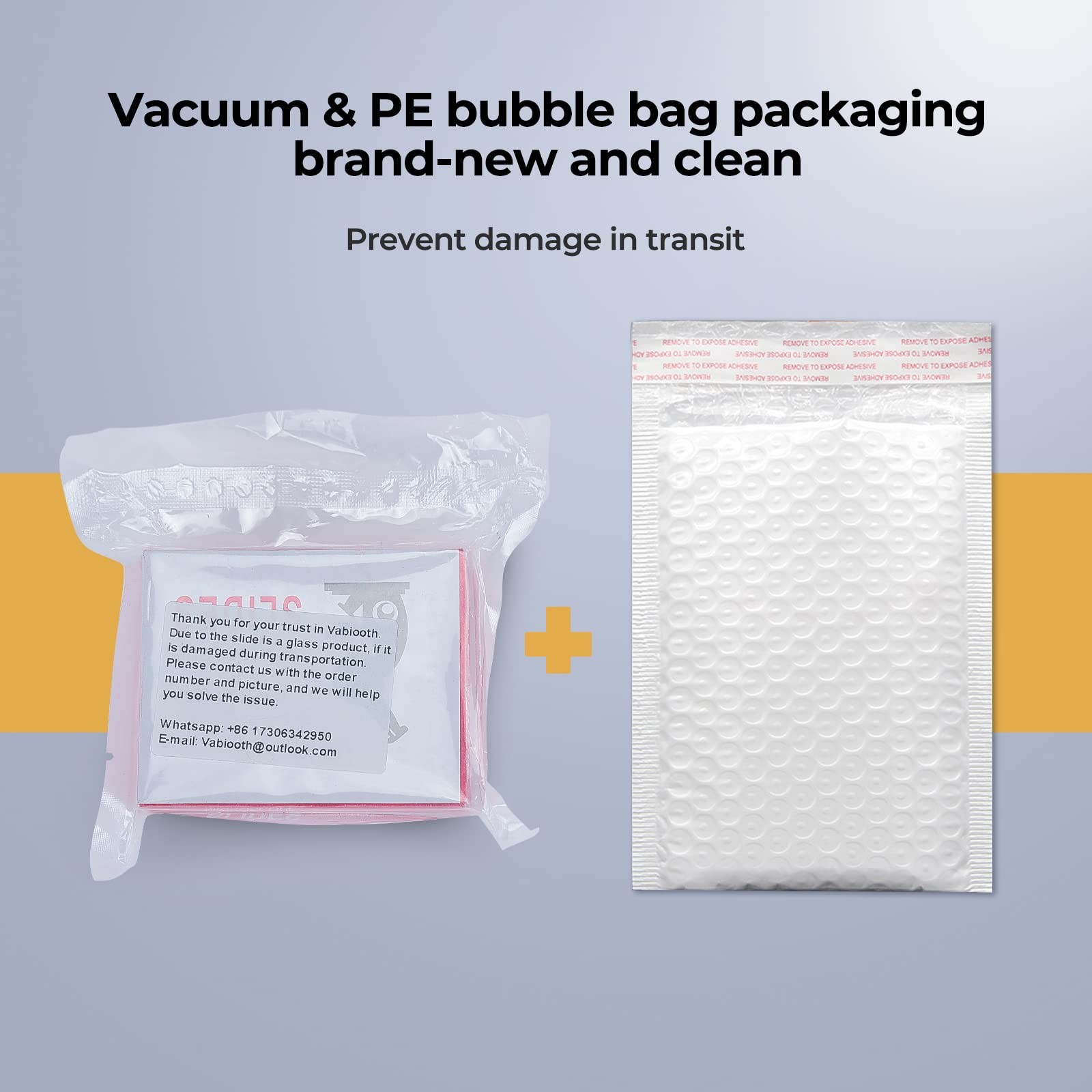 Vabiooth Rounded Edge Microscope Slides Kit, 50 Pcs Pre-Cleaned Blank Clear