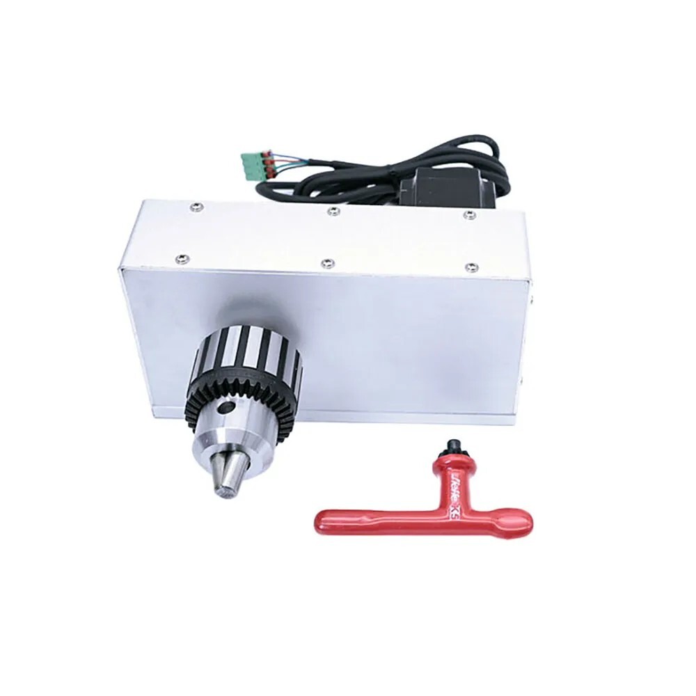57 Stepper Motor Hollow Rotary Table Quick Collet Chuck for Engraving & Welding