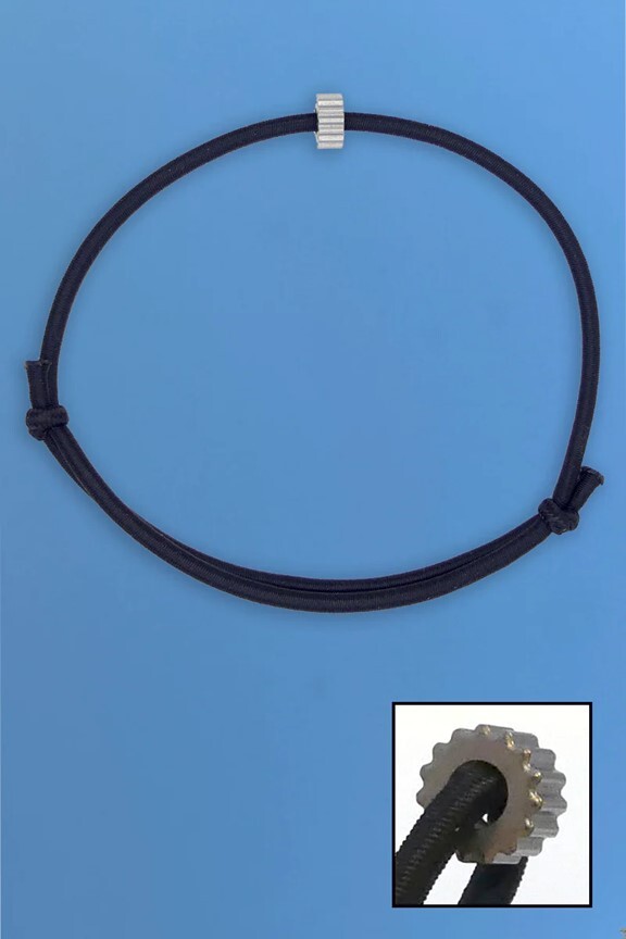 GTFO Escape Bracelet Made of Elasticized Cord with Integral Tungsten Carbide Bit