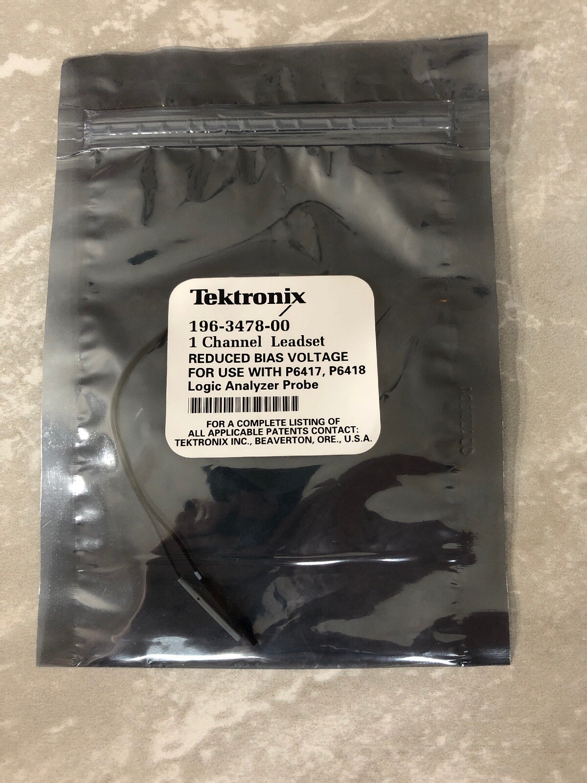 Tektronix 196-3478-00 1-channel Leadset For P6417, P6418 Logic Analyzer Probe
