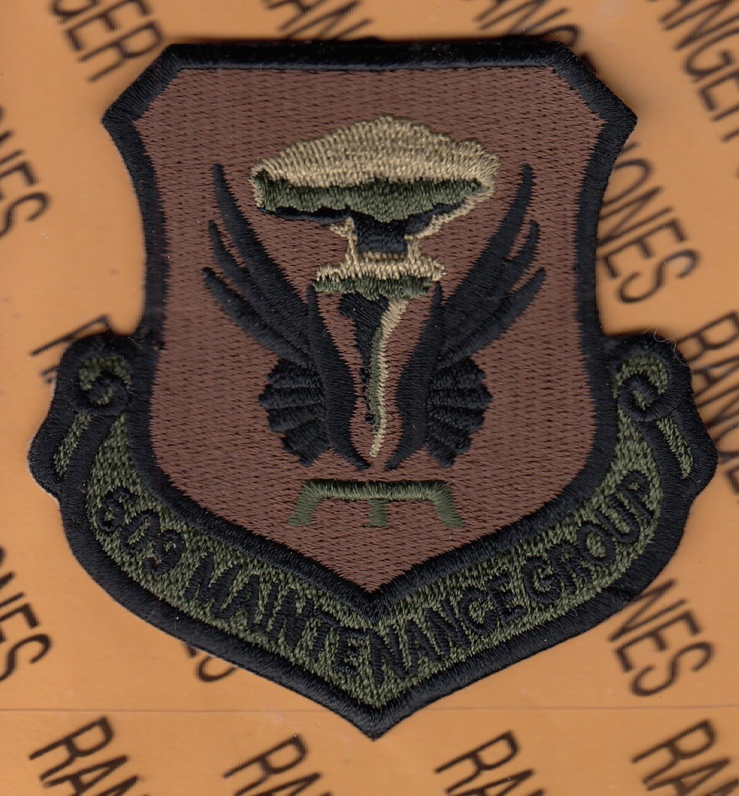 USAF Air Force 509th Maintenance Group MXG ~3.25" OCP No Hook patch c/e