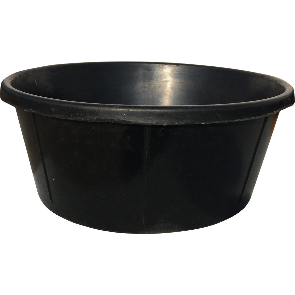Tuff Stuff 6 Gal. Rubber Feed Pan RB-6 Tuff Stuff RB-6 874480009484 Rubber Black