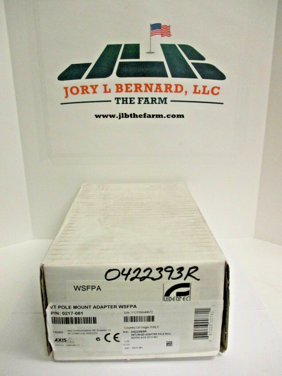 AXIS, 0217-081, VT POLE MOUNT ADAPTER , SURPLUS