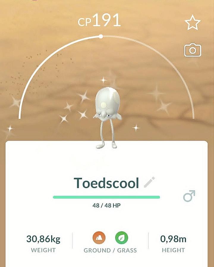 Pokémon - Shiny Toedscool - P T C - 80k+ stardust -See description