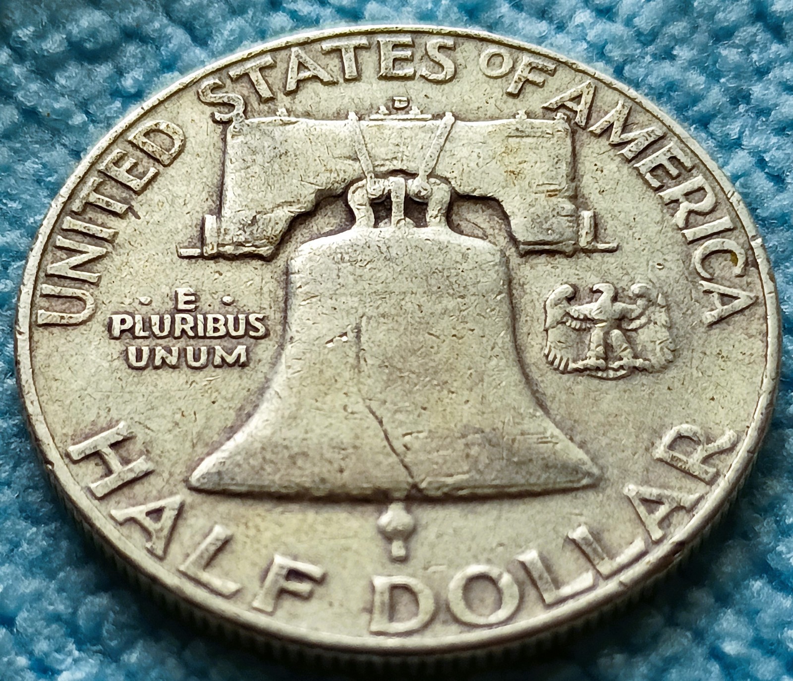 90% SILVER FRANKLIN HALF DOLLAR USA 1952 D