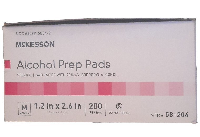 PREP PADS - ALCOHOL MCKESSON