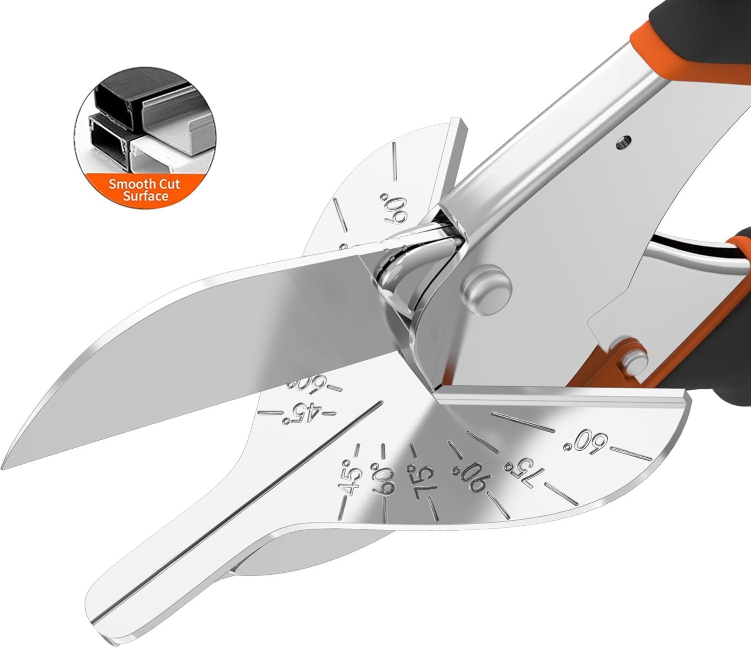 GARTOL Miter Shears, 45°-135° Adjustable Multi-Angle Cutter with 2 Blades