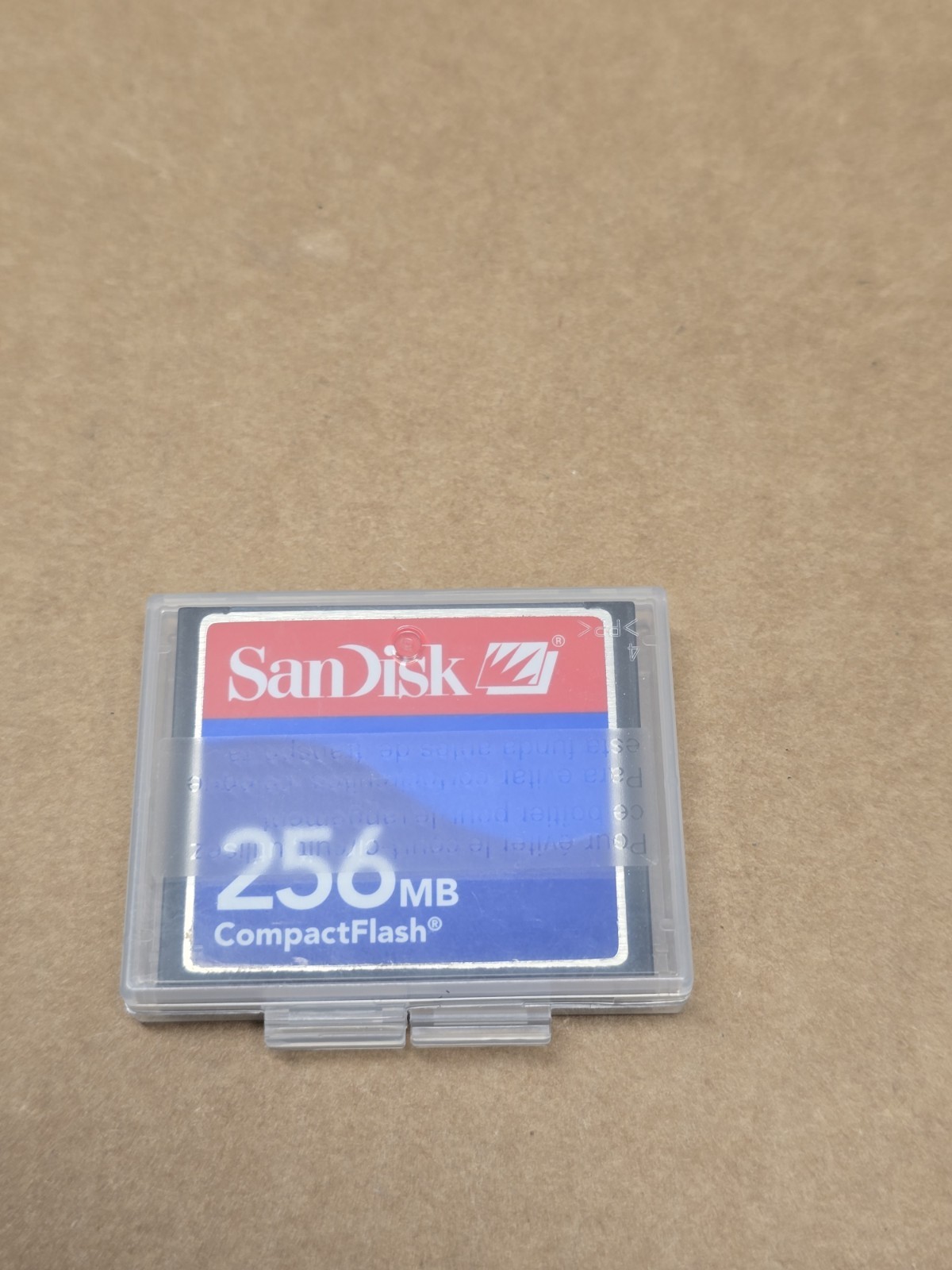 256MB SanDisk CompactFlash CF Memory Card SDCFJ With Case / Free Fast Shipping.