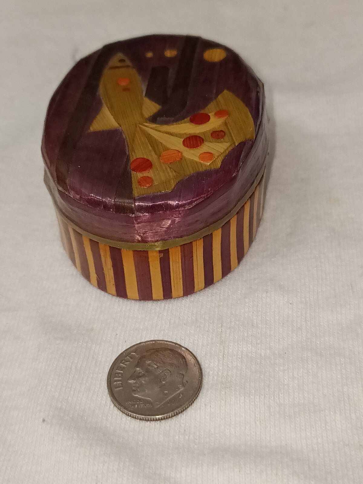 Fish Print Small Trinket Box
