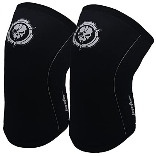 Knee Sleeves (1 Pair), 7mm Compression Knee Braces for Large Black