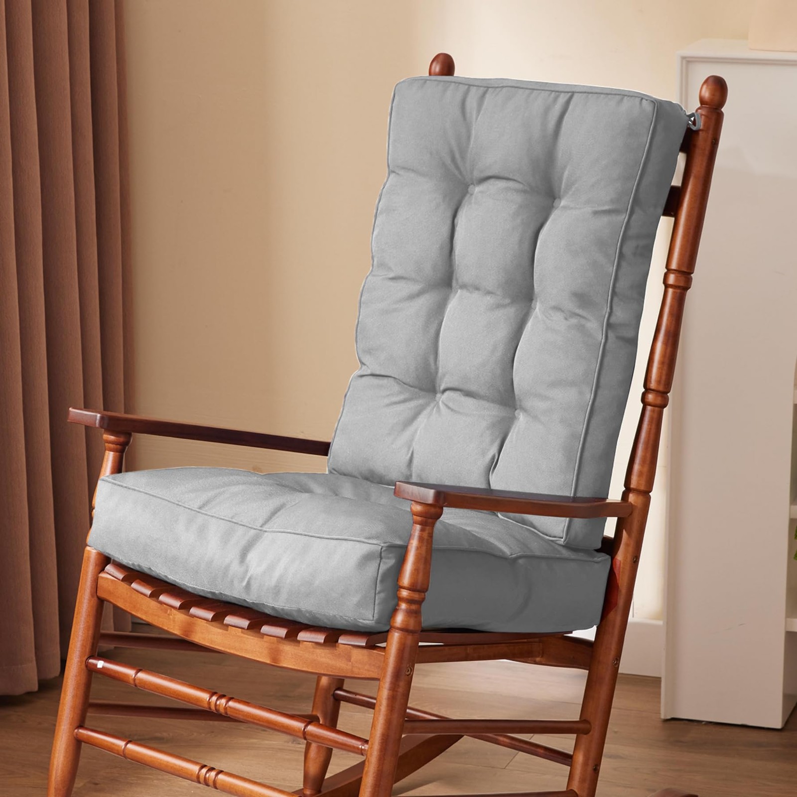 Rocking Chair Cushion, Waterproof and Fade-Resistant Patio Chair Cushions, Tu...