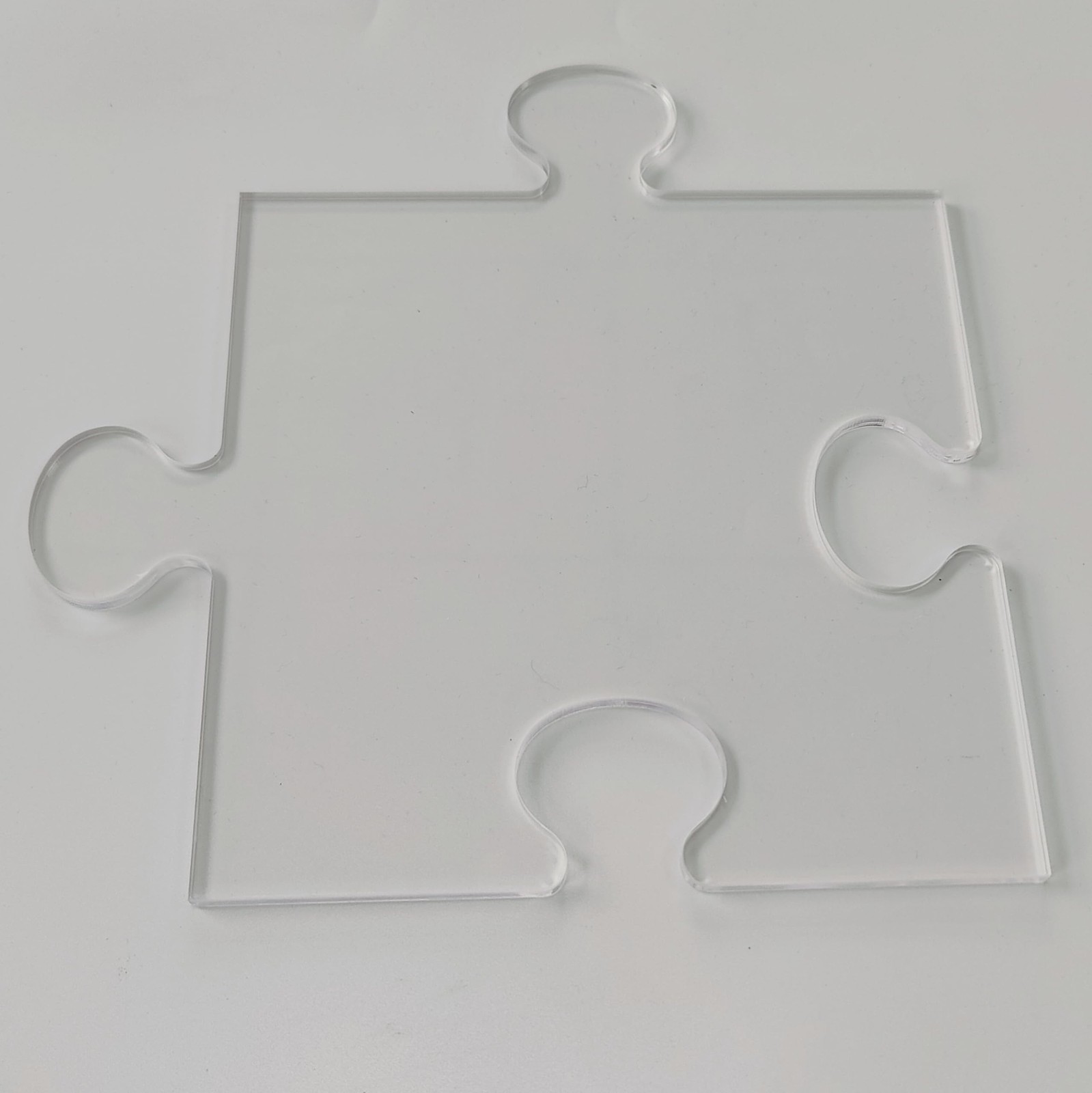 4in1 Puzzle Piece Serving Router Template Woodworking 1/4 Inch Acrylic Jig