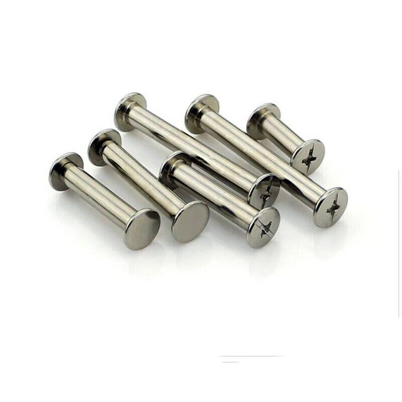 20 PCS Knife Handle PINS Rivet Screws Nuts Nickel Carbon Steel Corby Bolts
