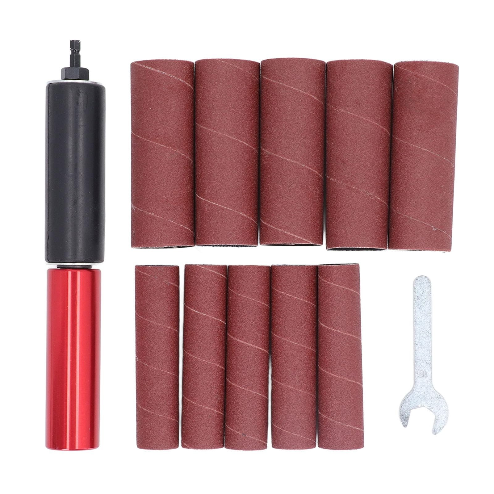 Spindle Sander Adapter Power Drill Spindle Sander Kit with 10Pcs Sandpaper Sl...