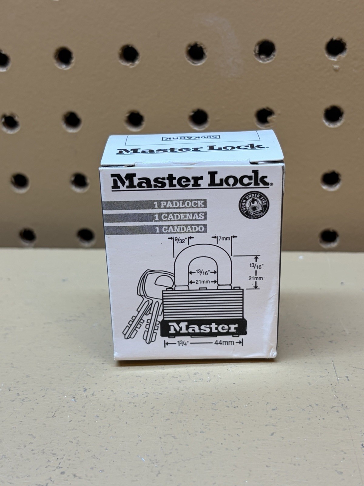 Master Lock Commercial Padlock 500KABRK Key: 197 - Comes With 2 Keys