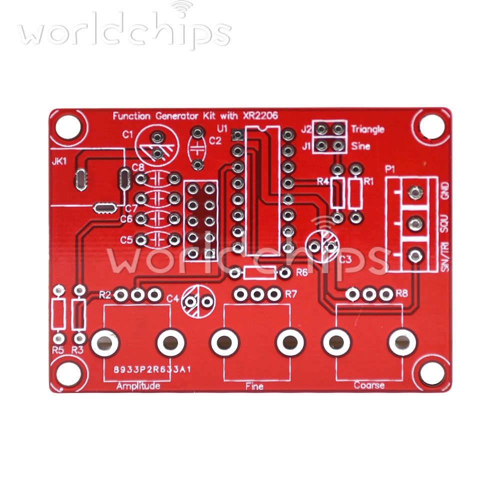 XR2206 Function Signal Generator DIY Kit Sine/Triangle/Square Wave 9-12V DC