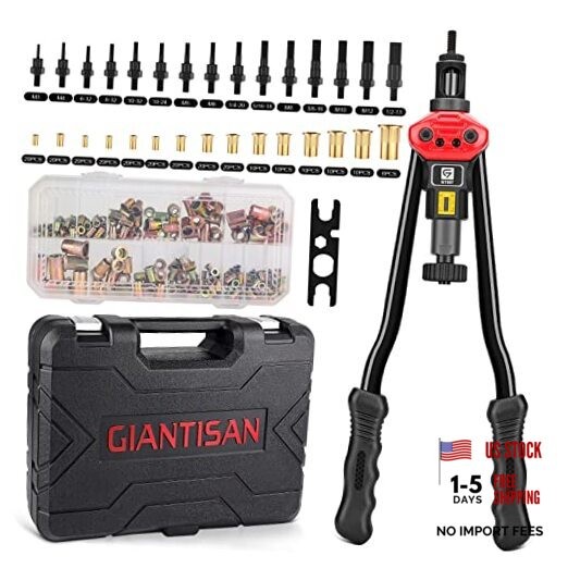 Rivet Nut Tool,  16-inch Rivnut Tool Kit with 15 16-Inch/ 15 Rivet Nut Mandrels