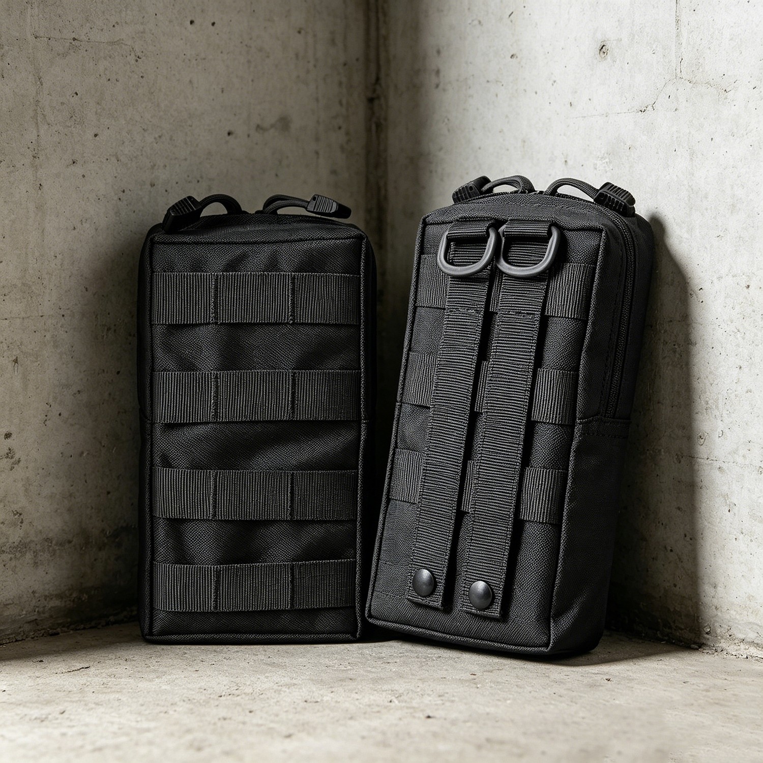 Tactical Molle Compact EDC Pouch Waist Bag Small Utility Pouch Zipper Pocket Bag