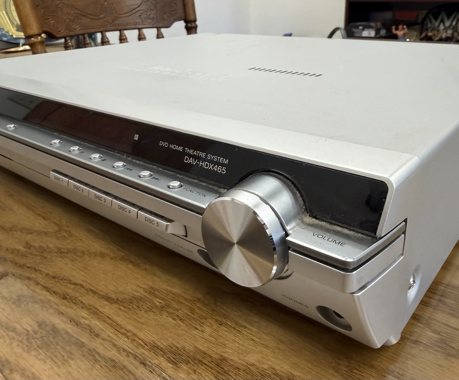 Sony DAV-HDX465 5 Disc DVD Changer Home Theatre System Tested Works No Remote