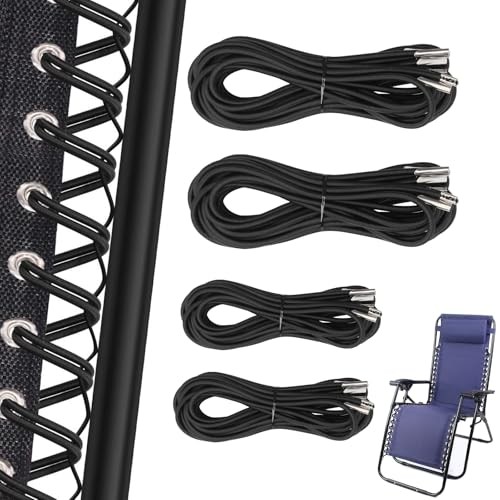 Zero Gravity Chair Replacement Cord,Antigravity Chair Replacement,4 Pack Black