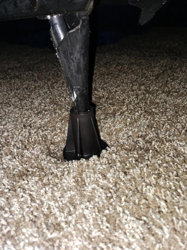 Steel Stem Bed Frame Feet to Replace Wheels. Replacement Feet Make Your Bed S...