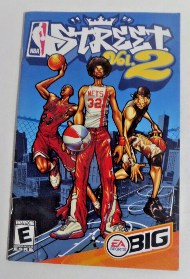 NBA street vol 2 video game booklet