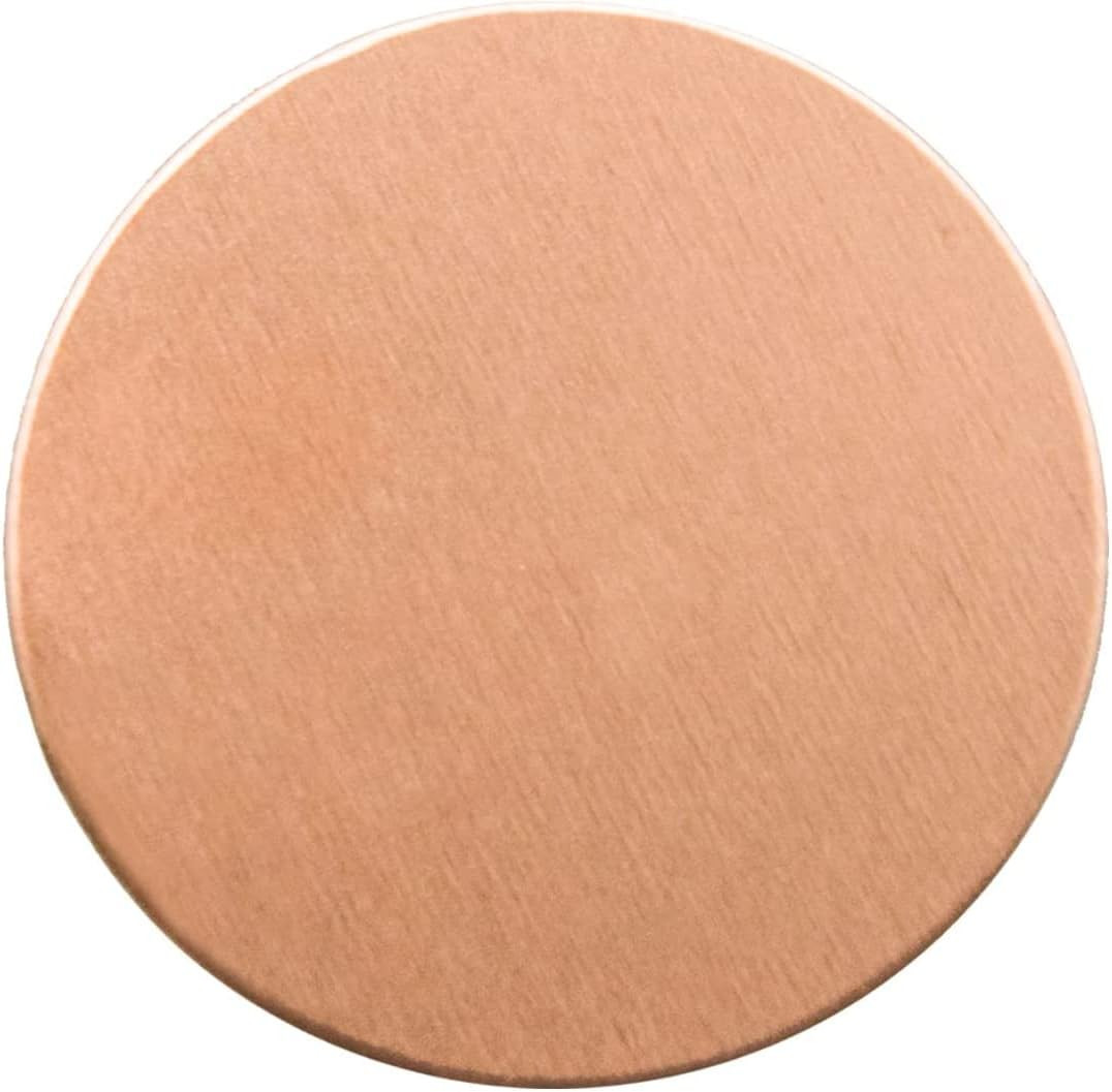 Pure Copper Stamping Blanks, 1 1/4" Circle Tags for Metal Stamping