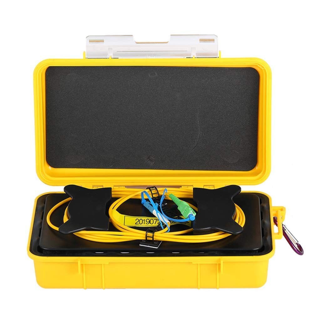 OTDR Launch Cable Box SC/APC to LC/UPC 1Km Singlemode Fiber Optic Tester
