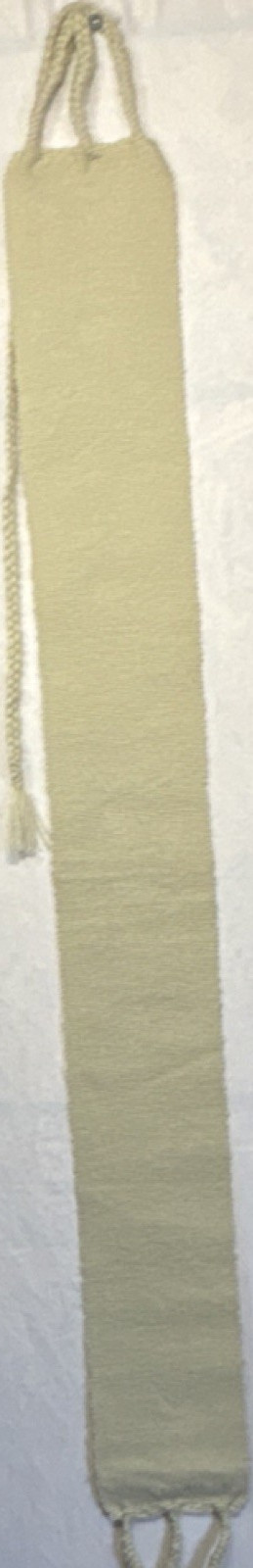 Cotton Rear Cinch Beige Woven with Rope Ends for Western Horse Saddle
