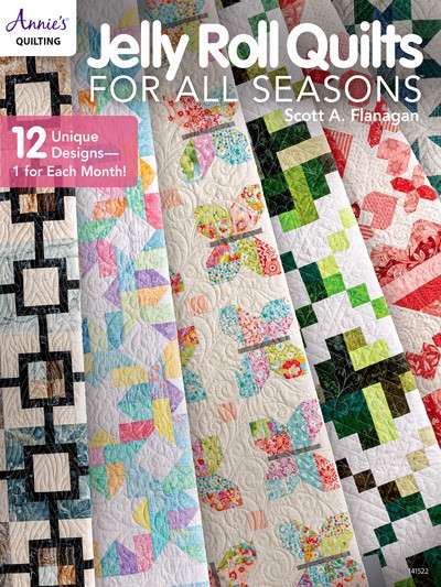 Annie's Quilting JELLY ROLL QUILTS FOR ALL SEASONS Quilt Book