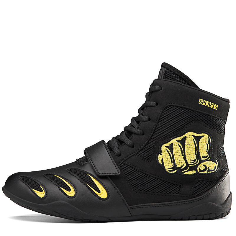 Ultra-light Boxing Shoes Men High Top Wrestling Boots Outdoor Fighting Footwear