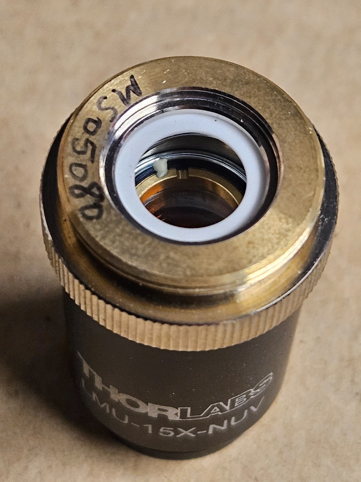 Thorlabs LMU-15X-NUV Microscope Objective 15X UV Compatible RMS Thread