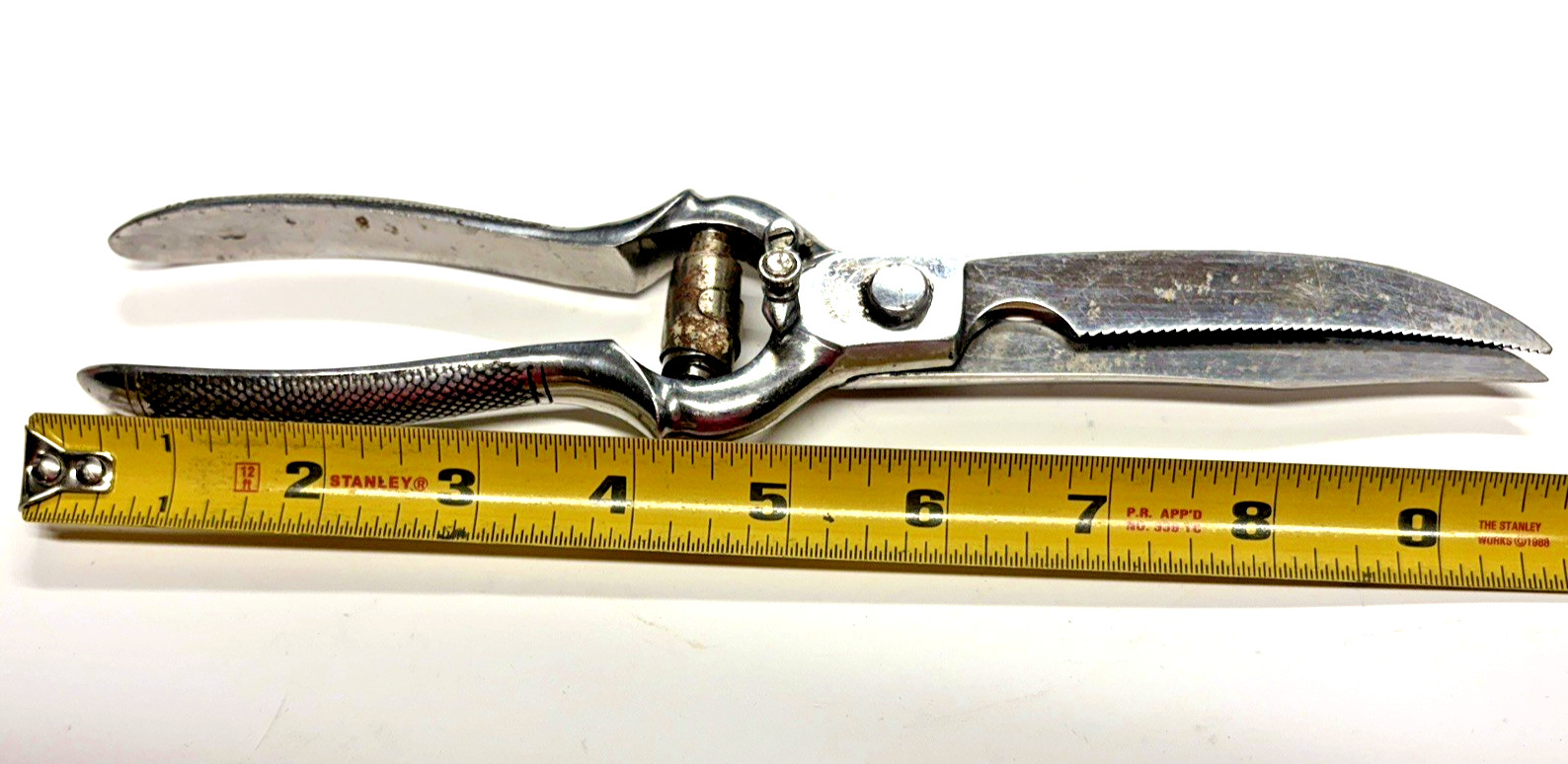 VTG Poultry Shears Stainless Maker Recosa Solingen 9.5"L Sharp-Well Used-Locking