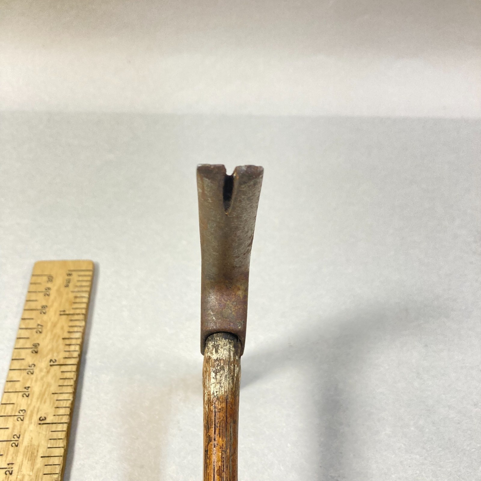 Vintage Hammer Pattern Maker Tack Nail Puller 11" Wood Handle