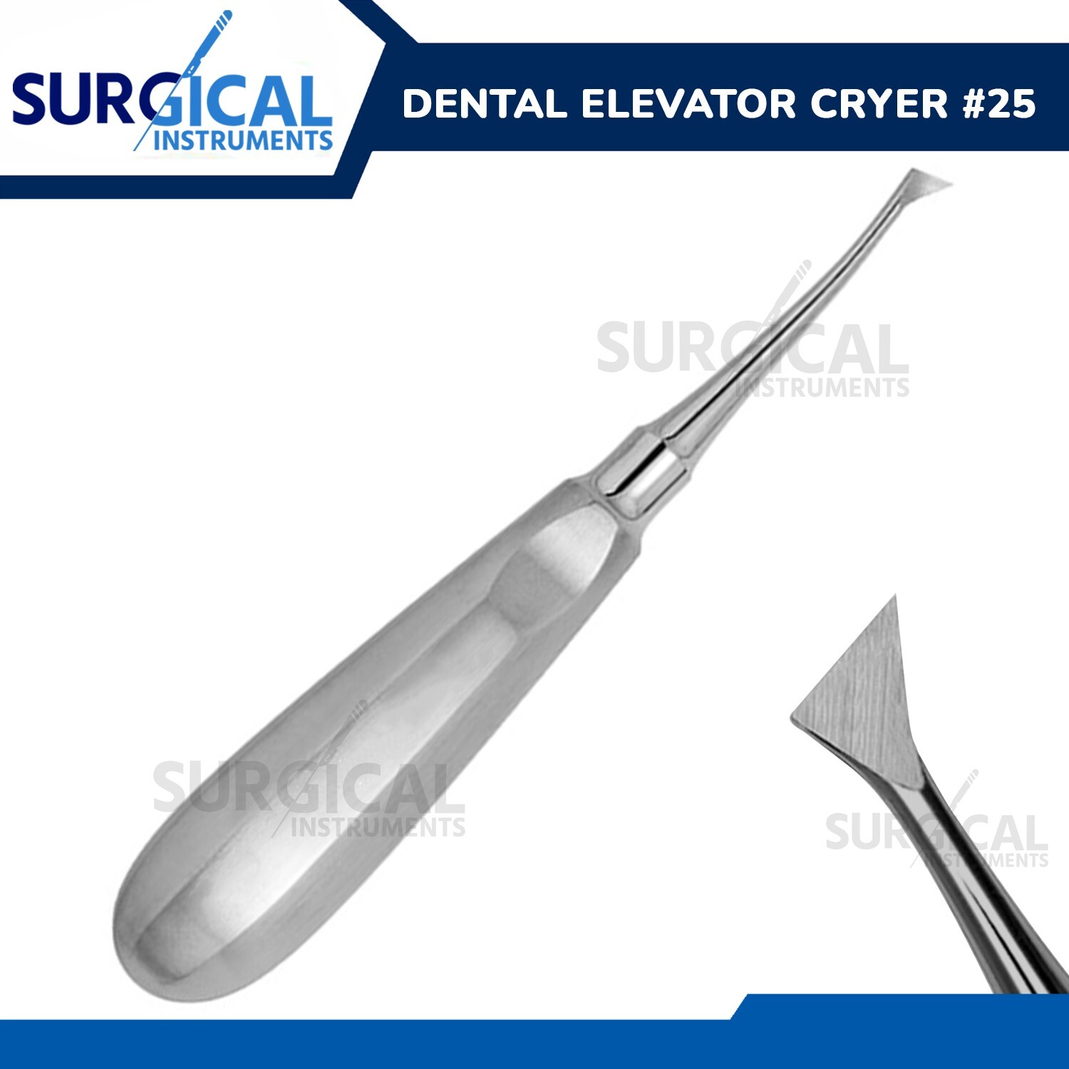 Dental Elevator Cryer #25 Surgical Instruments Stainless Steel German Grade