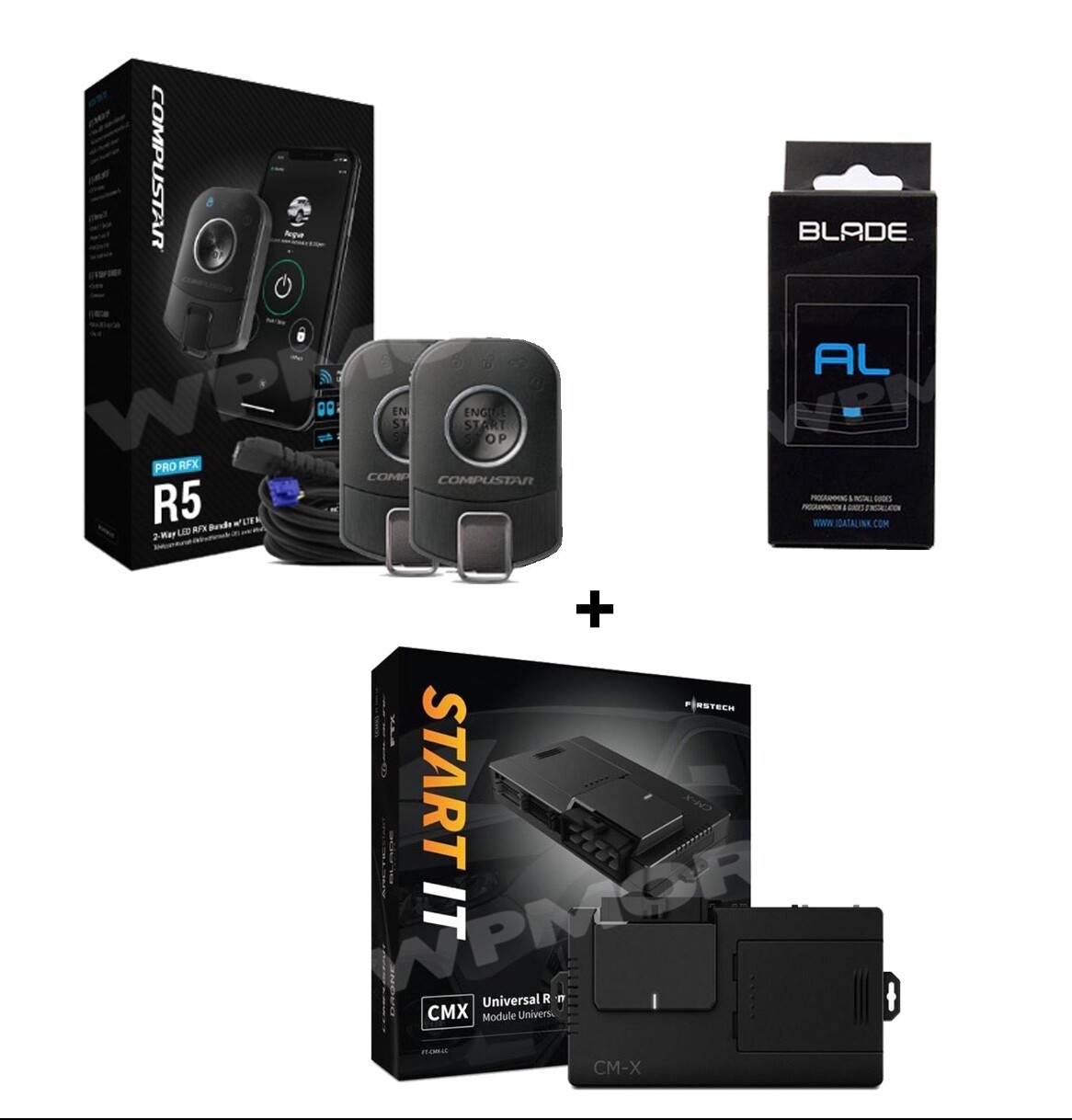 Compustar RFX-P2WR5-SF R5 2-Way LED Remote Start Kit w/ FT-CMX-HC + Blade-AL