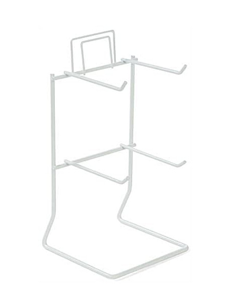 White Keychain New 4 Peg-9.8"H Top Key Chain & Small Items Counter Display Rack