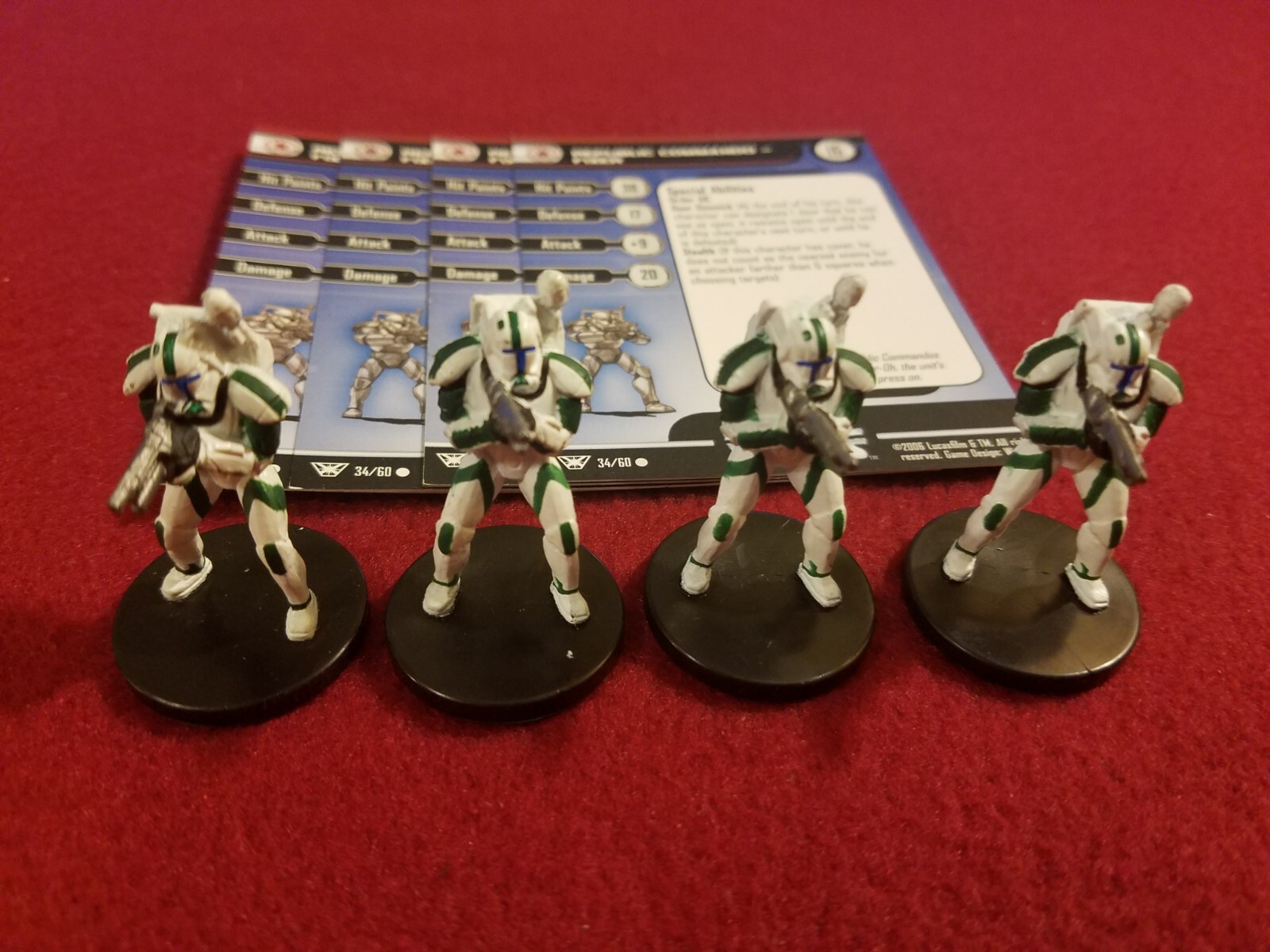 Star Wars Miniatures Champions Force 34 CLEARANCE x4 Republic Commando - Fixer
