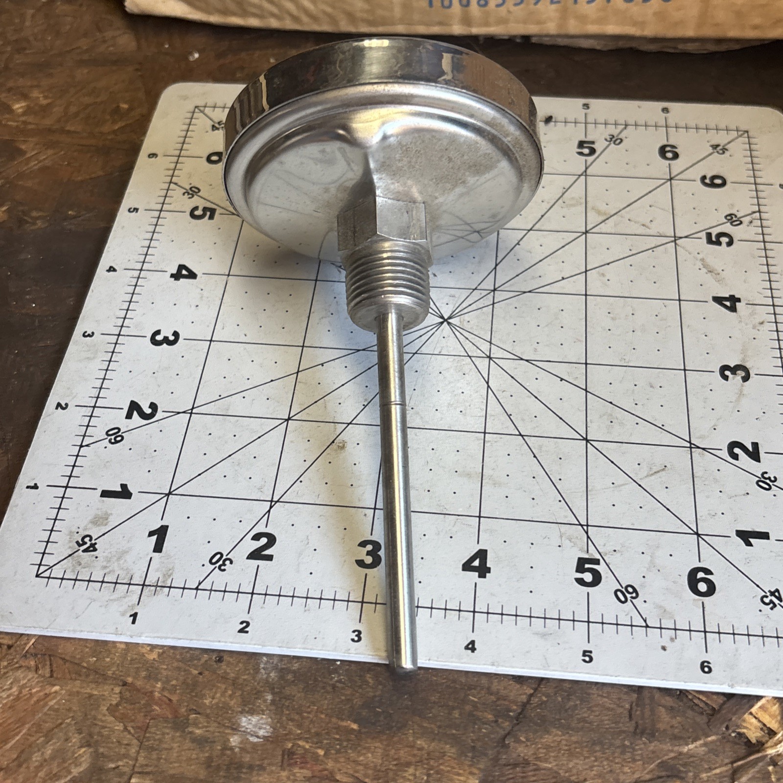 New Tel-Tru Stainless Thermometer : 3” dial face